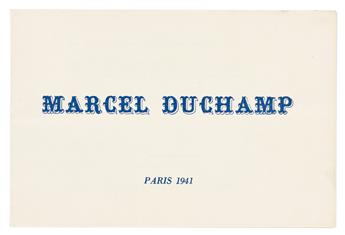 MARCEL DUCHAMP (1887-1968) La Moustache sans la Joconde (Non vouloir ).